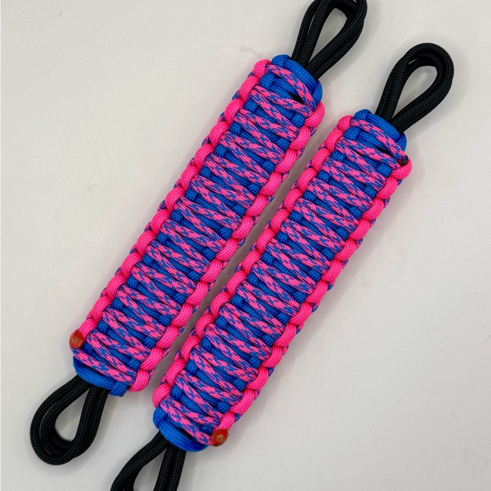 Door Limiting Straps handmade for your Jeep JK-Hot Pink and Bright Vodoo Blue